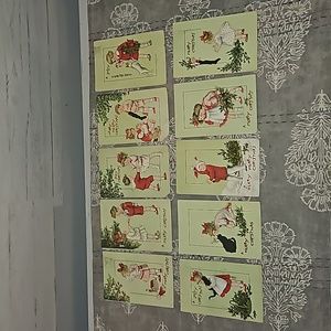 Antique | 1900's Raphael Tuck & Sons "Christmas Children" Post Card Set | #531